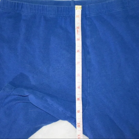 Ladies high waisted large blue long spandex Zenana premium running shorts comfy - Picture 12 of 12